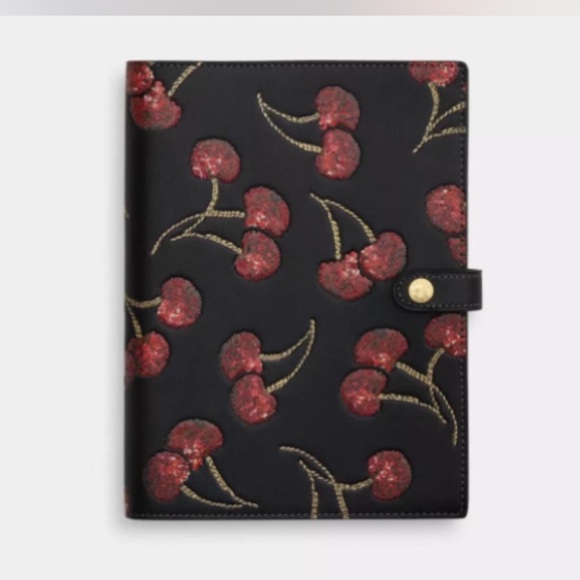 Coach Notebook With Cherry Print - Picture 2 of 2